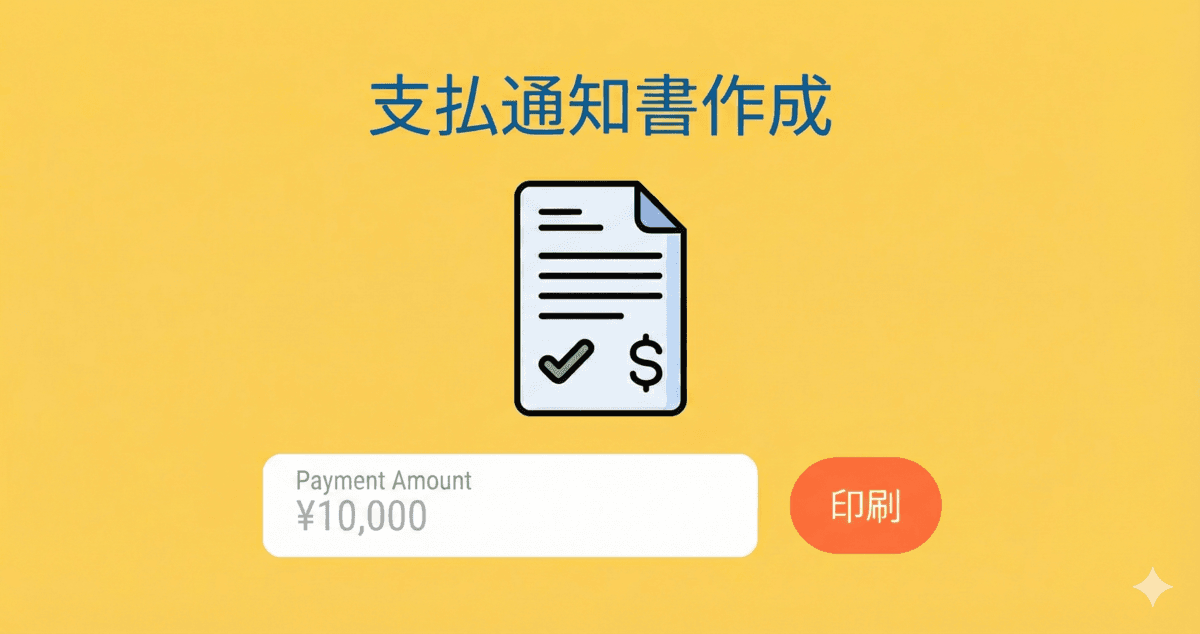 支払通知書作成